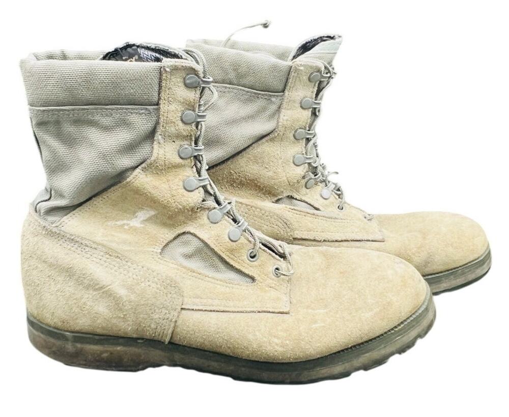 🎖️ McRae Men 13R Desert Tan Vibram Sole Military Combat Boots Tactical Utility